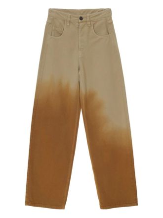 Uma Wang Phyllis dip-dye trousers - Neutrals