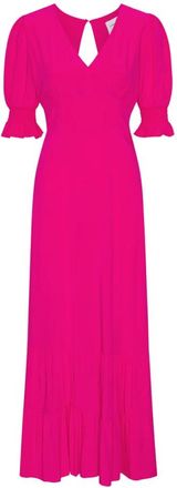 Americandreams Koko Dress Long Open Back - Dames - Casual kleedjes - Roze - M - Kleedjes
