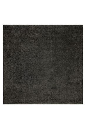 Wecon Home Alfombra lisa de pelo raso antracita de alta densidad 200x200