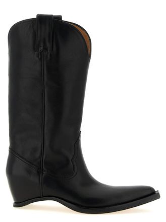 Maison Margiela Black Solid Heel-Less Boots