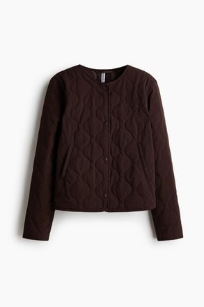 H&M Gesteppte Nylonjacke - Dunkelbraun