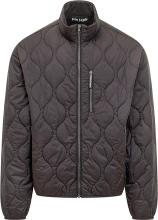 Palm Angels Black Quilted None Jacket