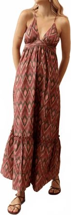 Guadalupe Design Abbie Long Dress In Pink
