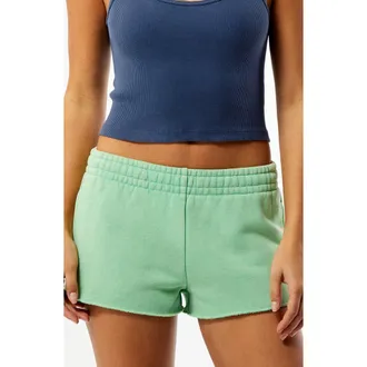 PacSun Hibiscus Core Micro Shorts in Green at Nordstrom, Size Xx-Small