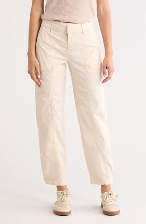 Sanctuary Sahara Tapered Stretch Cotton Utility Pants in Light Oat Beige at Nordstrom Rack, Size 26