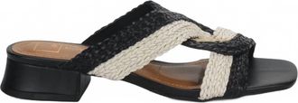 Bruno Menegatti Womens Verina 2 Slide Sandal In Black/off White