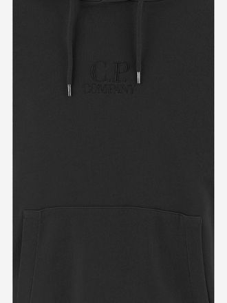 C.P. Company Mens Cotton Sweatshirt With Logo Black Sweatshirts Sweater