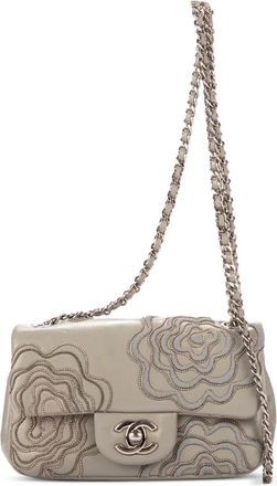 Chanel Borsa a tracolla con applicazione - Grigio