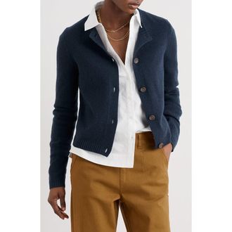 Seasalt Cornwall Tern Tide Merino Wool Blend Cardigan in Knit Melange Maritime at Nordstrom, Size 4 Us