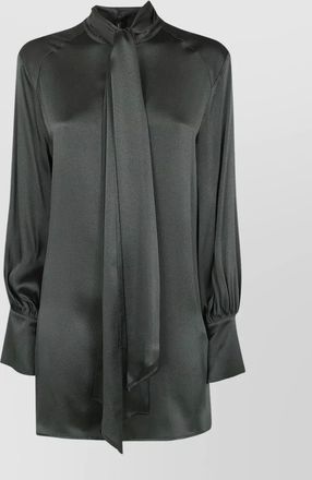 Semicouture satin mini dress