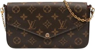 Louis Vuitton Pre-owned Cross Body Bags, female, Brown, Size: ONE SIZE Pre-owned Pochette Felicie Crossbody Bag