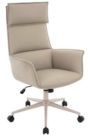 Novel Drehstuhl, Taupe, Metall, Textil, Drehkreuz, 67x111-121x65 cm, B&uuml;rom&ouml;bel, B&uuml;rost&uuml;hle, Drehst&uuml;hle