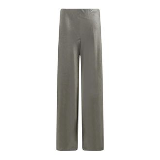 Vince Pantaloni Colette Vita Alta in Raso Fluido Taglio Sbieco - - Trousers - Donna - Verde - L