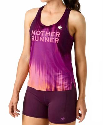 Rabbit Womens Go Time Tank In Mauve mother Runner