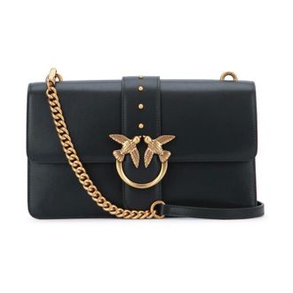 Pinko Cross Body Bags, female, Black, Size: ONE SIZE Love One Classic Crossbody Bag
