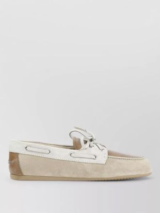 Miu Miu leather and suede loafers