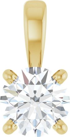 Diamond2Deal 14k Gold 1/3 CT Lab-Grown Diamond Pendant