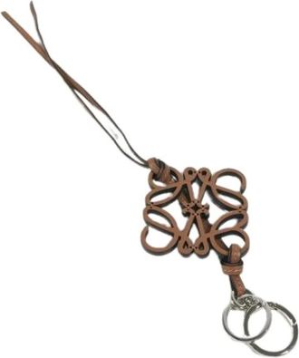 Loewe Pre-owned Accessories, female, Brown, Size: ONE SIZE Pre-owned Leather Key-holder