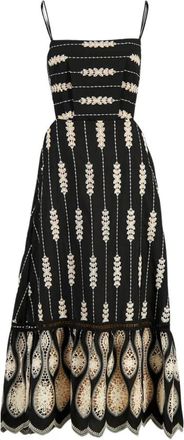 Johanna Ortiz Nostalgica Midi Jurk - Dames - Maxi kleedjes - Veelkleurig - M - Polyester - Kleedjes