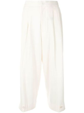 Yohji Yamamoto Pantaloni affusolati - Bianco