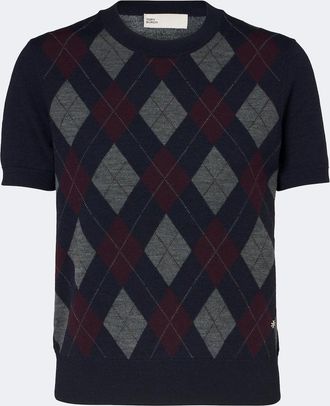 Tory Burch Argyle wool sweater