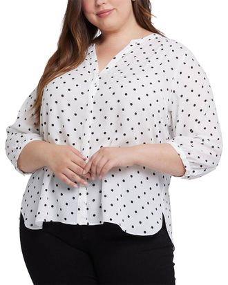 NYDJ Nydj Plus Pintuck Blouse