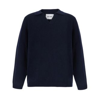 Soft Goat Truien & Vesten, Dames, Blauw, L, Wol, Gepolijst Poloshirt