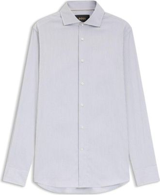 BOSS Slim-fit shirt in an Italian-made cotton