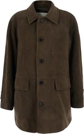 Dunst Lily Alter-Suede Half Jacket - Dames - Mantel - Bruin - XS - Leer - Jassen