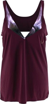 Lucas Hugh Burgundy Crossback Tank Size S