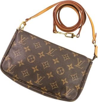 Louis Vuitton Brown Monogram Monogram Pochette Pouch (Pre-Owned)