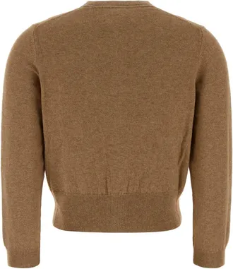 Isabel Marant Womens Cardigan Camel Cotton Laine Bord