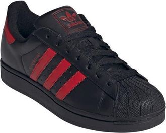 adidas Gender Inclusive Superstar II Sneaker in Black/Better Scarlet/Black at Nordstrom, Size 11.5 Womens