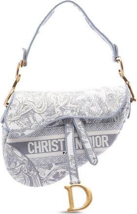 Dior Pre-owned Dior Canvas Embroidered Toile de Jouy Saddle Bag OQA17VES2HB2HWYP