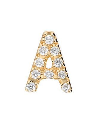 Nephora 14K 0.04 Ct. Tw. Diamond Single Initial Earring (A-Z)
