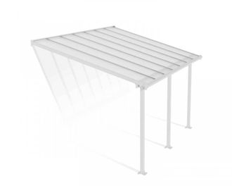 Palram Patio Cover Olympia 3 x 4.25 Clear - L425 x W300 x H305 cm - White