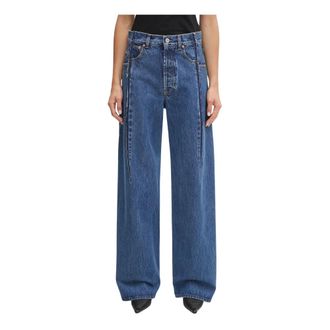 VETEMENTS Cut Reconstructed Jeans - Dames - Jeans - Blauw - Maat: W26 Katoen