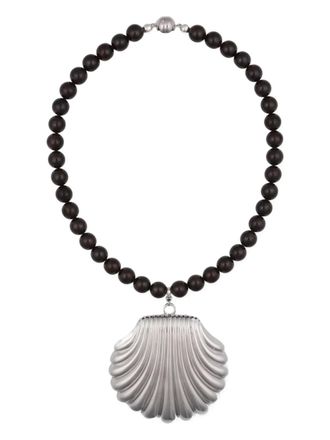 Julietta Holbox shell-pendant necklace - Silver