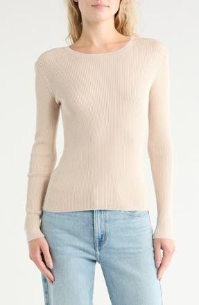 TWP Secondskin Ribbed Wool Sweater in Wheat at Nordstrom Rack, Size X-Large