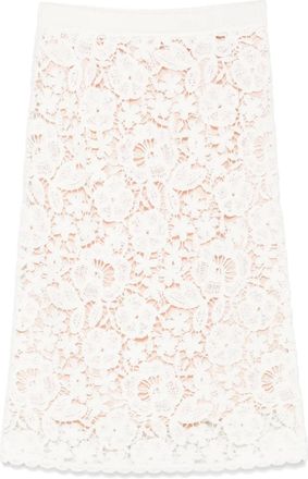 P.A.R.O.S.H. Gonna midi Copper - Bianco