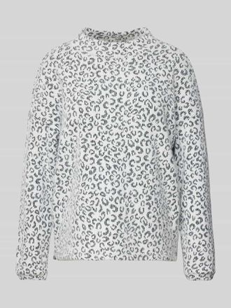 Street One Strickpullover mit gerippten Abschl&uuml;ssen in Offwhite, Gr&ouml;&szlig;e 42