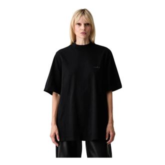 The Attico Tops, Dames, Zwart, XS, T-Shirts