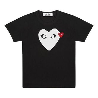 Comme Des Garçons (WMNS) COMME des GARCONS PLAY Emblem Heart Tee Black AZ-T115-051-1