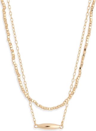 Nordstrom Rack 2-Pack Chain Necklace in Gold at Nordstrom Rack