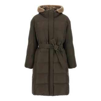 Brunello Cucinelli Padded Down Jacket - female - Brunello Cucinelli - Down Coats - Green - XS - Coats
