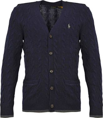 Polo Ralph Lauren Cable-Knit Cardigan In Wool And Cashmere