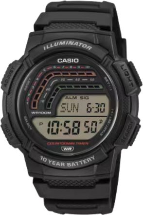 Casio Mens Digital Sport Watch Black Resin Band - WS-1800-1AVCF