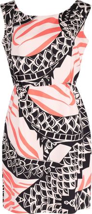 Temperley London Printed Sheath Dress in Multicolor Silk