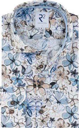 R2 Amsterdam Lange mouwen casual overhemd - Heren - Casual Overhemden - Veelkleurig - L - Overhemden
