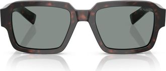 Prada 52mm Square Sunglasses in Blue/Tortoise at Nordstrom